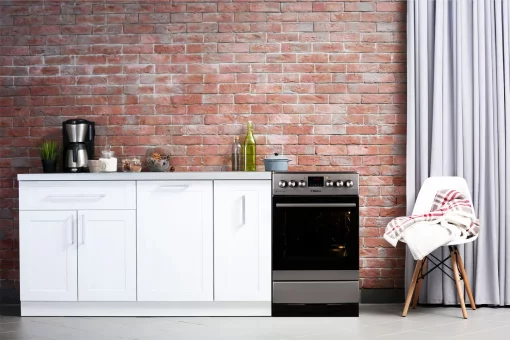 Плита Hansa комбінована, 65л, 50x60см, дисплей, конвекція, чавун, нерж