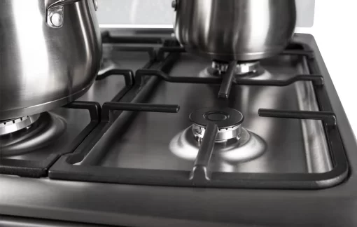 Плита Hansa комбінована, 65л, 50x60см, дисплей, конвекція, чавун, нерж