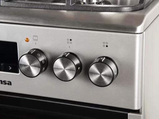 Плита Hansa комбінована, 62л, 50x60см, дисплей, конвекція, чавун, нерж