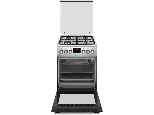 Плита Hansa комбінована, 62л, 50x60см, дисплей, конвекція, чавун, нерж