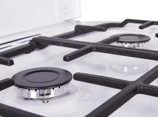 Плита Hansa комбінована, 62л, 50x60см, конвекція, чавун, білий