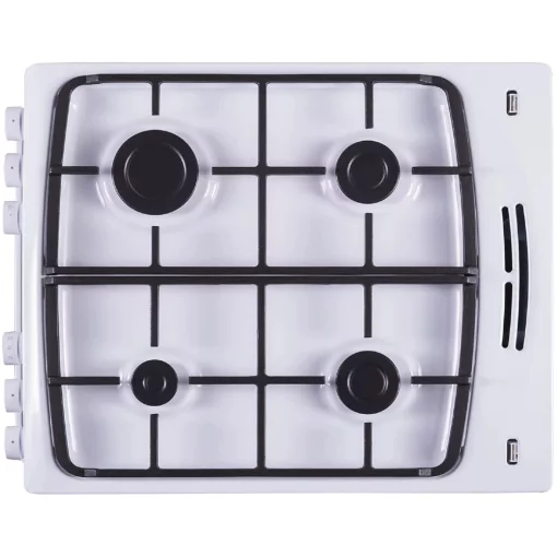 Плита Hansa комбінована, 62л, 50x60см, конвекція, чавун, білий