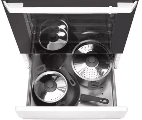 Плита Hansa комбінована, 62л, 50x60см, конвекція, чавун, білий