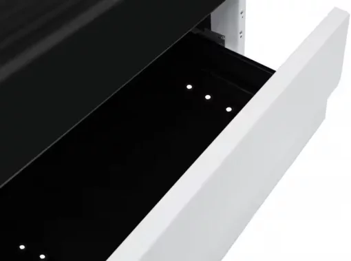 Плита Hansa комбінована, 62л, 50x60см, конвекція, чавун, білий