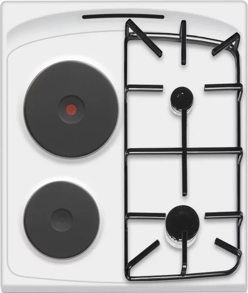 Плита Hansa з комбі. вар. поверхнею, 50х60см, 62л, емаль, газ контр., білий