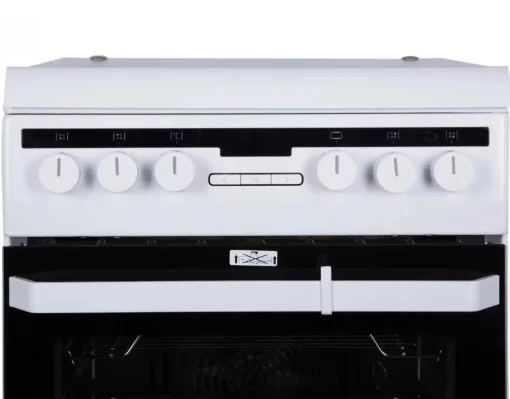 Плита Hansa комбінована, 50х60см, 62л, чавун, газ контр., дисплей, білий