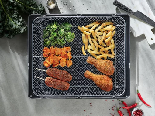 Плита Hansa комбінована, 65л, 50x60см, дисплей, конвекція, чавун, білий