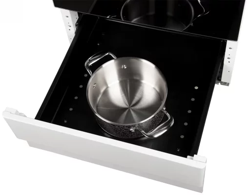 Плита Hansa комбінована, 65л, 50x60см, дисплей, конвекція, чавун, білий