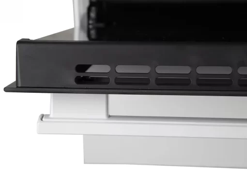 Плита Hansa комбінована, 65л, 50x60см, дисплей, конвекція, чавун, білий