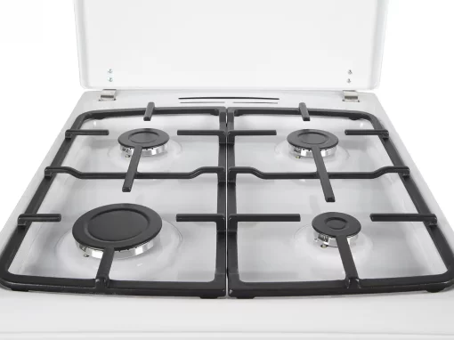 Плита Hansa комбінована, 65л, 50x60см, дисплей, конвекція, чавун, білий