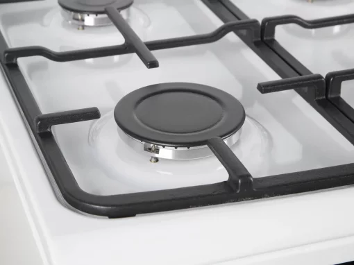 Плита Hansa комбінована, 65л, 50x60см, дисплей, конвекція, чавун, білий