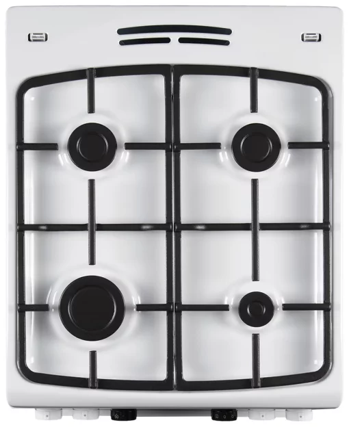 Плита Hansa комбінована, 65л, 50x60см, дисплей, конвекція, чавун, білий