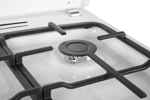 Плита Hansa комбінована, 65л, 50x60см, дисплей, конвекція, чавун, білий