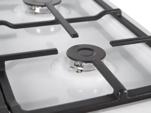 Плита Hansa комбінована, 65л, 50x60см, дисплей, конвекція, чавун, білий