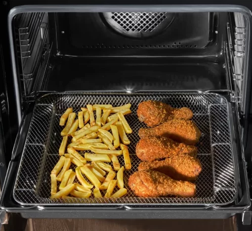 Плита Hansa комбінована, 65л, 50x60см, дисплей, конвекція, чавун, нерж