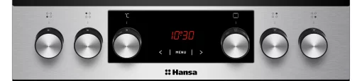 Плита Hansa комбінована, 50х60см, 65л, чавун, газ контр., дисплей, нержавіюча сталь