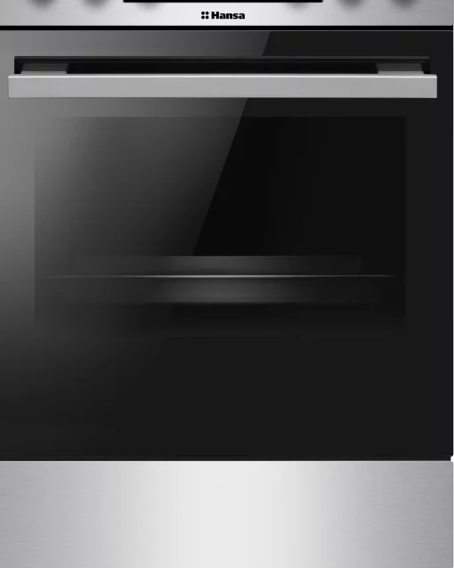 Плита Hansa комбінована, 50х60см, 65л, чавун, газ контр., дисплей, нержавіюча сталь