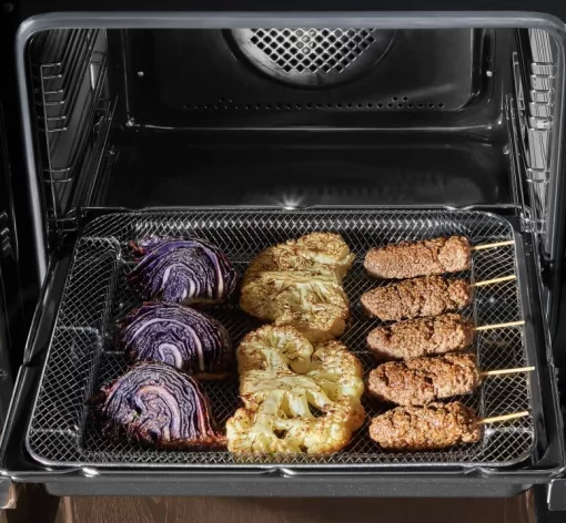 Плита Hansa комбінована, 77л, 60x60см, дисплей, конвекція, чавун, нерж