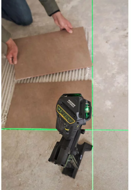 Рівень лазерний FatMax®MultilineGreen трипроменевий площинний самовирівнюючий, чемодан STANLEY FMHT1-77356