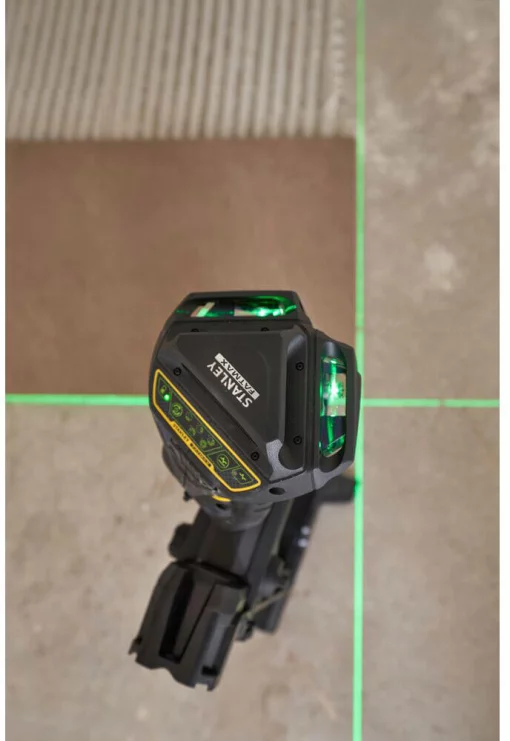 Рівень лазерний FatMax®MultilineGreen трипроменевий площинний самовирівнюючий, чемодан STANLEY FMHT1-77356