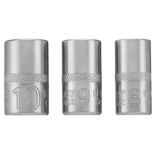 Набір торцевих головок 1/4 Maxi Drive, із шестигранним профілем, 3 шт: 8, 9, 10 мм STANLEY FMMT17091-0