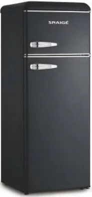 Холодильник Snaige з верхн. мороз., 147.5x56х63, холод.відд.-166л, мороз.відд.-46л, 2дв., A++, ST, retro, чорний