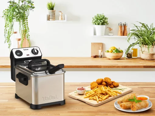 Фритюрниця Tefal Filtra Pro, 2400Вт, ємність-3л, механічне керув., від 150°C до 190°C нержавіюча сталь, чорний