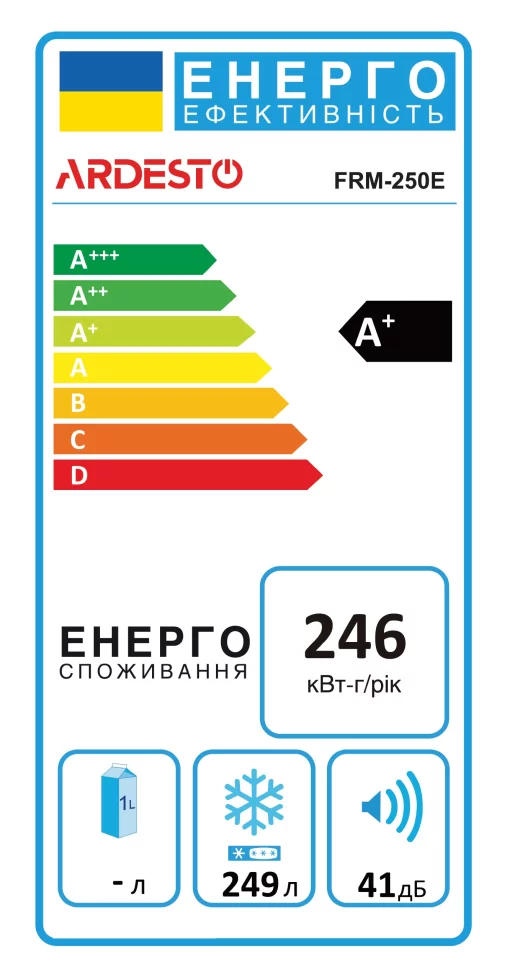 Морозильна скриня ARDESTO, 249л, А+, ST, диспл зовн., білий