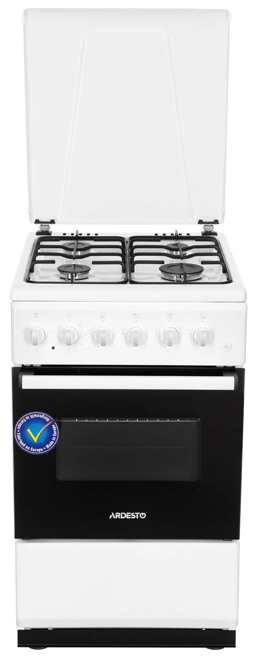 Плита ARDESTO комбі, 52л, 50x60см, форсунки LPG (підключення газового балона), білий