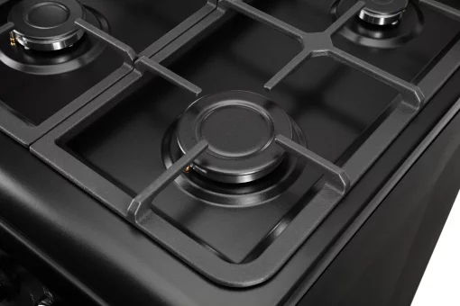 Плита ARDESTO комбі, 52л, 50x60см, конвекція, чавун, підсвічування, форсунки LPG (підключення газового балона), чорний