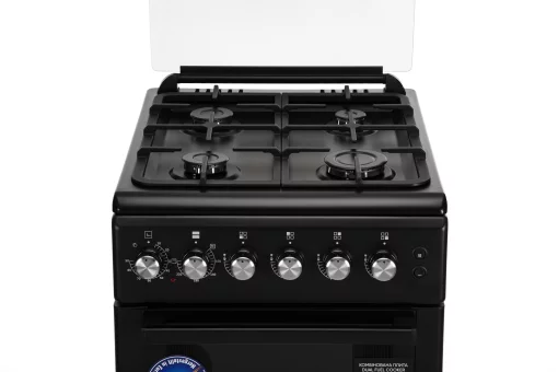 Плита ARDESTO комбі, 52л, 50x60см, конвекція, чавун, підсвічування, форсунки LPG (підключення газового балона), чорний