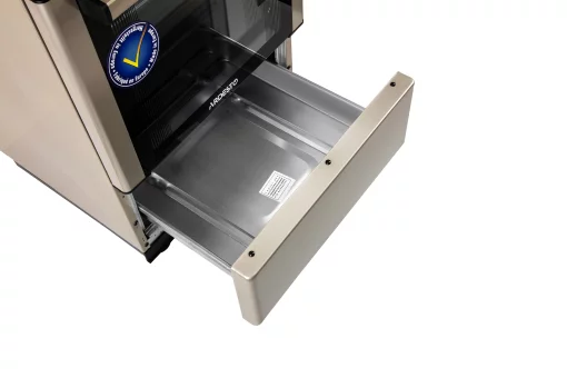 Плита ARDESTO комбі, 52л, 50x60см, конвекція, чавун, підсвічування, форсунки LPG (підключення газового балона), сріблястий