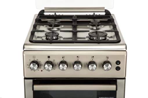 Плита ARDESTO комбі, 52л, 50x60см, конвекція, чавун, підсвічування, форсунки LPG (підключення газового балона), сріблястий