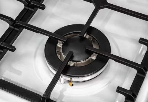 Плита ARDESTO комбі, 64л, 60x60см, конвекція, чавун, підсвічування, форсунки LPG (підключення газового балона), знімні направляючі, білий