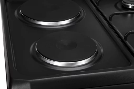 Плита ARDESTO комбі 2 газ + 2 електро, 58л, 60x60см, підсвічування, форсунки LPG (підключення газового балона), чорний