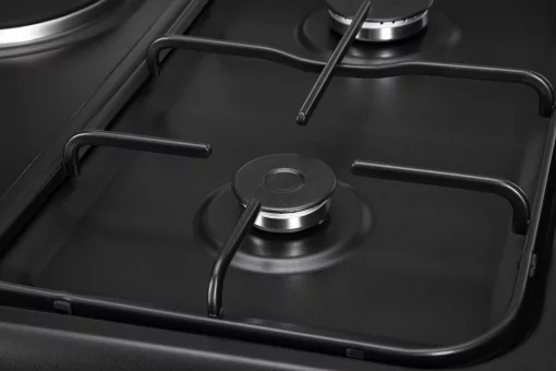 Плита ARDESTO комбі 2 газ + 2 електро, 58л, 60x60см, підсвічування, форсунки LPG (підключення газового балона), чорний