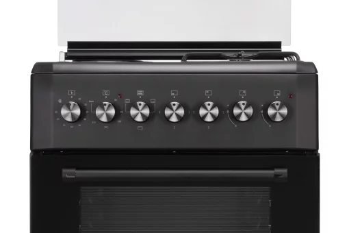 Плита ARDESTO комбі 2 газ + 2 електро, 58л, 60x60см, підсвічування, форсунки LPG (підключення газового балона), чорний