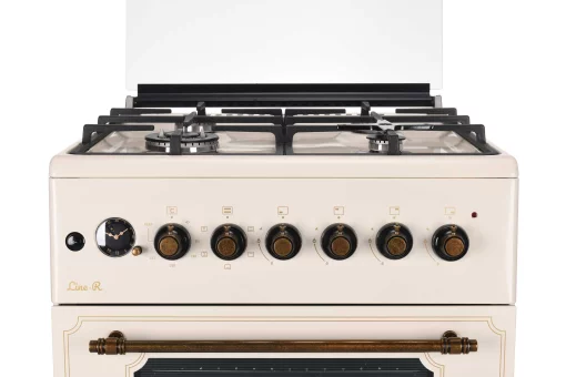 Плита ARDESTO комбі Line-R, 53л, 60x60см, конвекція, чавун, підсвічування, форсунки LPG (підключення газового балона), бежевий