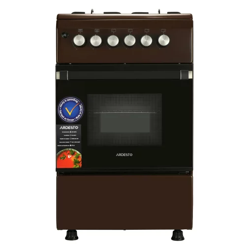 Плита Ardesto газова, 50л, 50x60см, електропідпал, форсунки LPG (підключення газового балона), коричневий