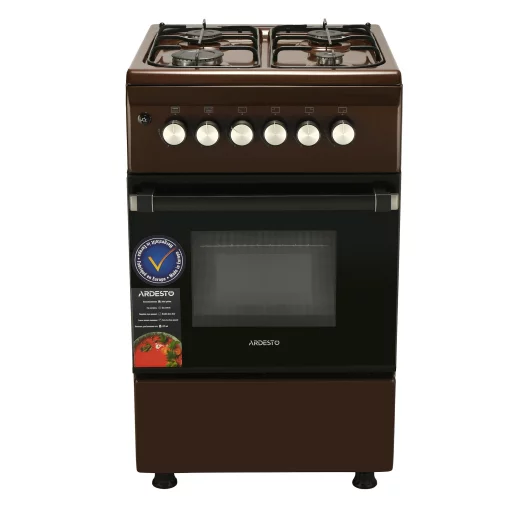 Плита Ardesto газова, 50л, 50x60см, електропідпал, форсунки LPG (підключення газового балона), коричневий