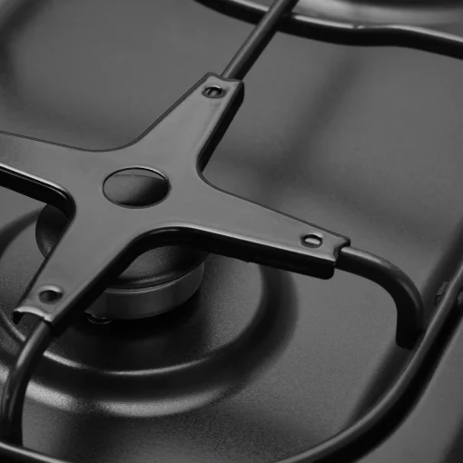 Плита Ardesto газова, 50л, 50x60см, скляна кришка, електропідпал, таймер, термометр, каво адаптер, форсунки LPG (підключення газового балона), чорний