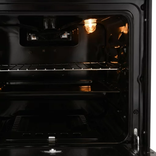 Плита Ardesto газова, 50л, 50x60см, скляна кришка, електропідпал, таймер, термометр, каво адаптер, форсунки LPG (підключення газового балона), чорний