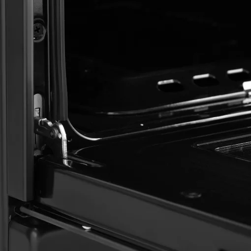 Плита Ardesto газова, 50л, 50x60см, скляна кришка, електропідпал, таймер, термометр, каво адаптер, форсунки LPG (підключення газового балона), чорний