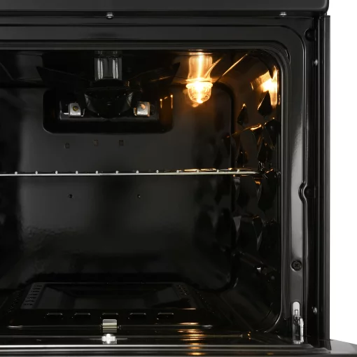 Плита Ardesto газова, 50л, 50x60см, скляна кришка, електропідпал, підсвічування, термометр, каво адаптер, відкидна шухляда,  форсунки LPG (підключення газового балона), чорний