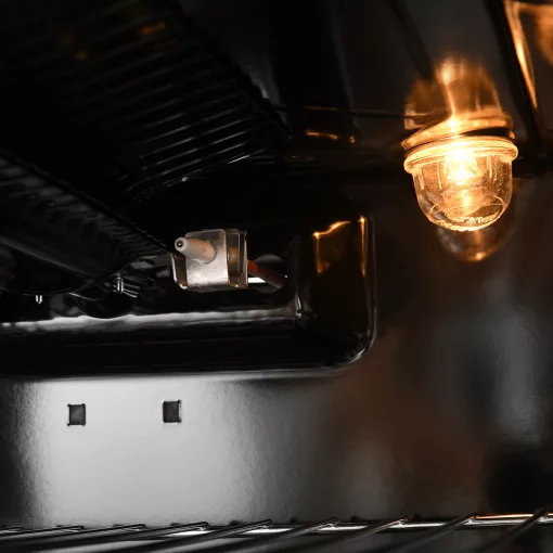 Плита Ardesto газова, 50л, 50x60см, скляна кришка, електропідпал, підсвічування, термометр, каво адаптер, відкидна шухляда,  форсунки LPG (підключення газового балона), чорний