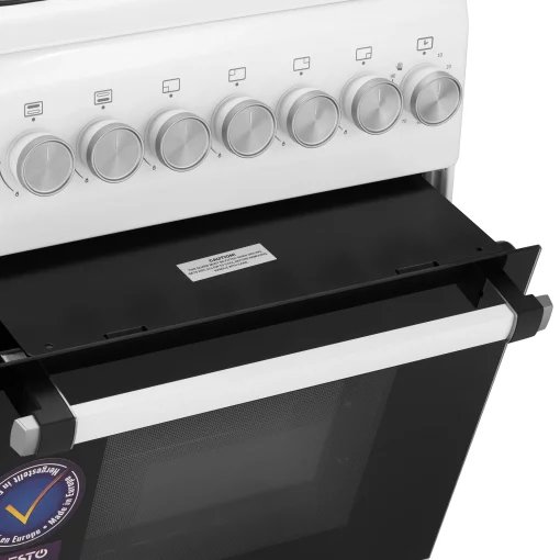 Плита Ardesto газова, 50л, 50x60см,  електропідпал, таймер,  форсунки LPG (підключення газового балона), білий