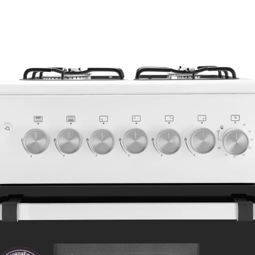 Плита Ardesto газова, 50л, 50x60см,  електропідпал, таймер,  форсунки LPG (підключення газового балона), білий