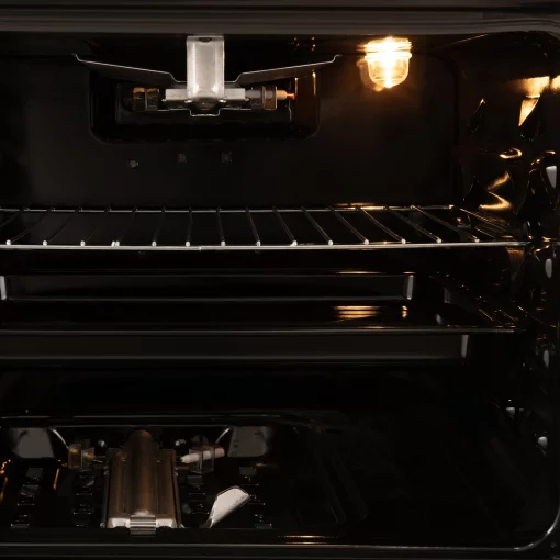 Плита Ardesto газова, 58л, 60x60см, скляна кришка, електропідпал, підсвічування, таймер, термометр, відкидна шухляда, форсунки LPG (підключення газового балона), коричневий