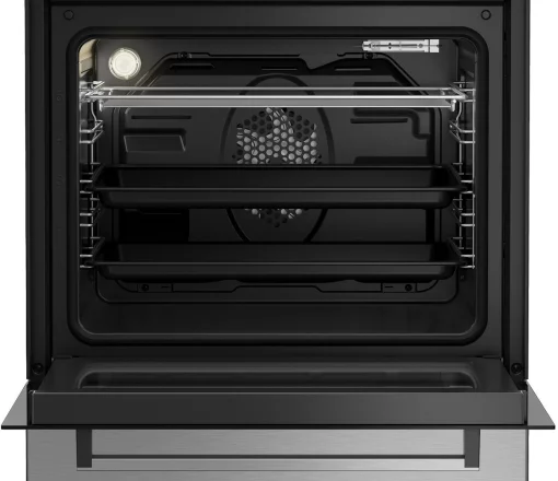 Плита Beko електрична склокерамічна, 66л, 60x60см, дисплей, конвекція, нерж