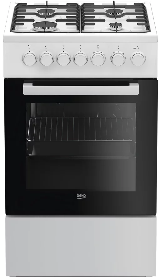 Плита Beko комбінована, 55л, 50x60см, білий